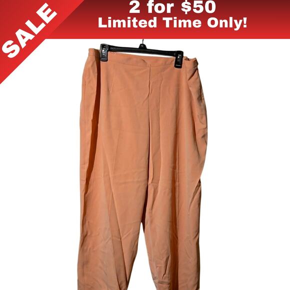 [Sale: 2 for $50!] NWT Alfred Dunner Pink Stretch Pants | Size 18WP 0187 - Picture 1 of 9